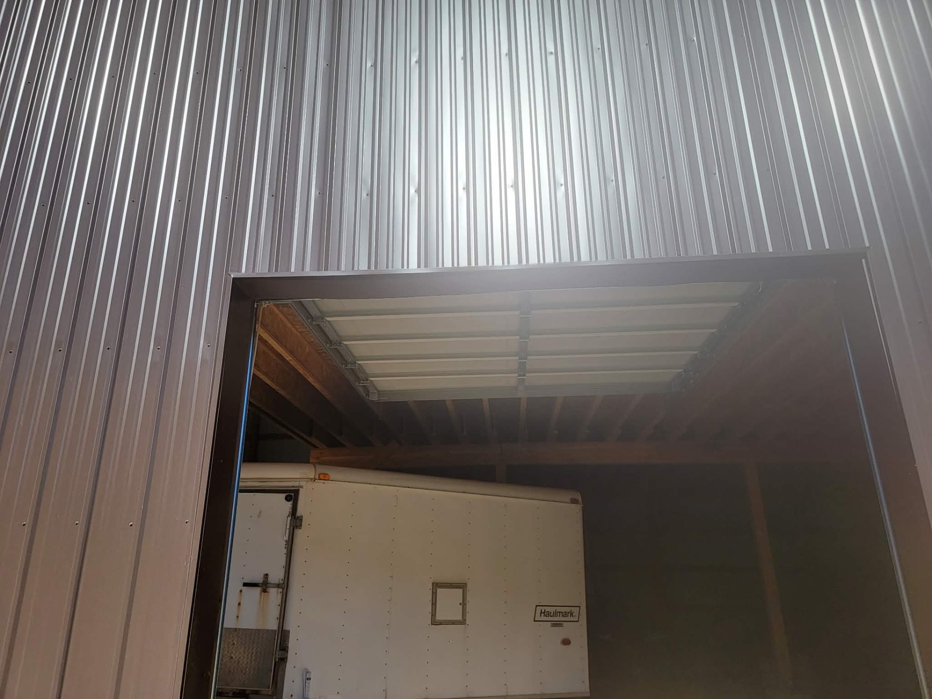 Interior liner + overhead door